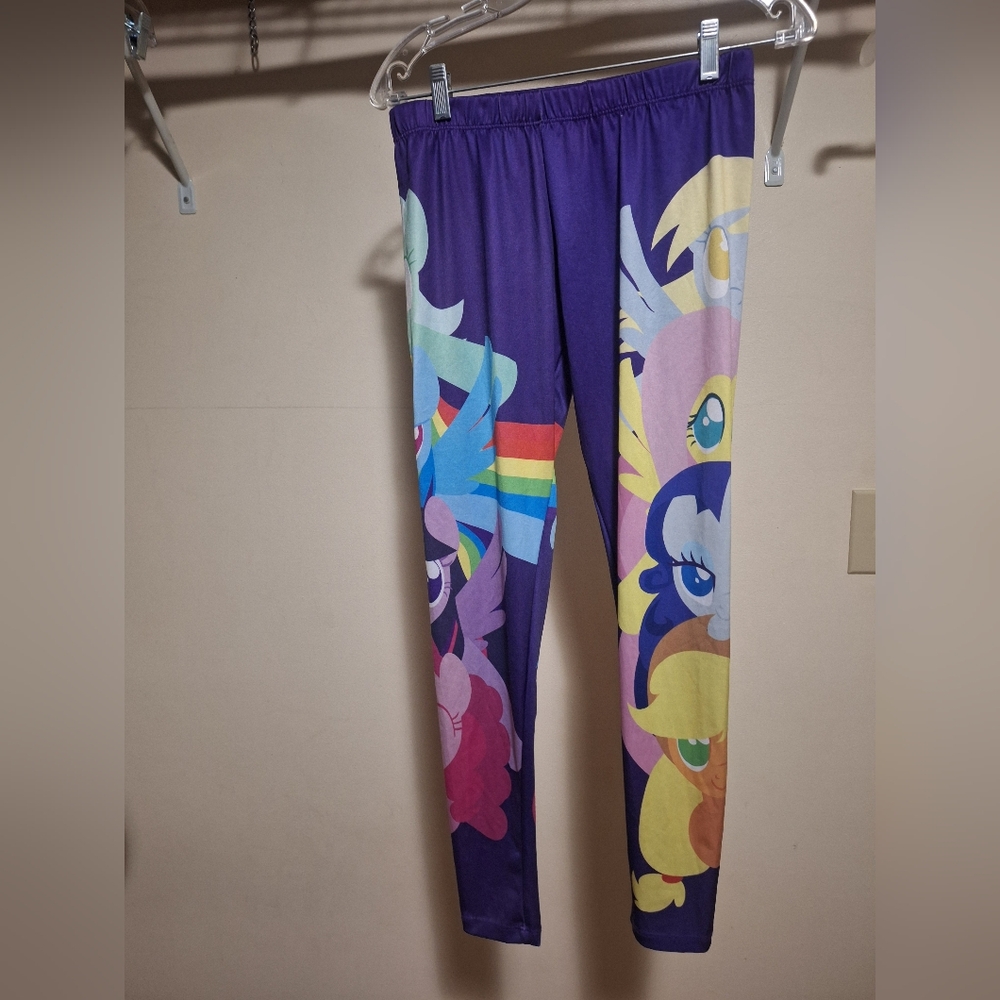 Purple My Little Pony Kids Leggings Size XL